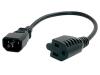 StarTech.com - Power cable - IEC 320 (M) - power 3-pole (F) - 30 cm