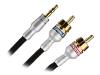 Monster Cable Apple iCable for iTunes - Audio cable - mini-phone stereo 3.5 mm  (M) - RCA (M) - 2.1 m