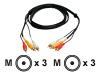 StarTech.com - Video / audio cable - composite video / audio - RCA (M) - RCA (M) - 1.8 m