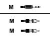 Belkin - AV / multimedia cable - mini-phone stereo 3.5 mm  (M) - RCA (M) - 1.8 m