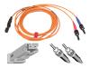 Belkin - Patch cable - MT-RJ multi-mode (M) - ST multi-mode (M) - 3 m - fiber optic - 62.5 / 125 micron - orange