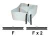 AESP - IDE / EIDE cable - 40 PIN IDC (F) - 40 PIN IDC (F) - 80 cm