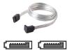 Belkin - Serial ATA / SAS cable - 7 pin Serial ATA - 7 pin Serial ATA - 61 cm - right angle connector - clear