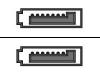 Akasa - Serial ATA / SAS cable - Serial ATA 150/300 - 7 pin Serial ATA - 7 pin Serial ATA - 45 cm - UV-green