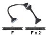 Belkin Ultra ATA Hard Drive Round Cable - IDE / EIDE cable - UDMA 66/100/133 - 40 PIN IDC (F) - 40 PIN IDC (F) - 46 cm - rounded - black