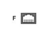 Belkin - Network connector - RJ-45 (F) - bare wire (F) - UTP - ( CAT 5 ) - black