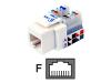 Belkin - Network connector - RJ-45 (F) - ( CAT 5e ) - white
