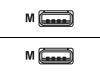 Deltaco - USB cable - 4 PIN USB Type A (M) - 4 PIN USB Type A (M) - 1.5 m