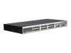 D-Link DES 3526 - Switch - 24 ports - EN, Fast EN - 10Base-T, 100Base-TX + 2x1000Base-T/SFP (mini-GBIC)(uplink) - 1U   - stackable