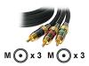 StarTech.com Premium - Video cable - component video - RCA (M) - RCA (M) - 1.83 m - black