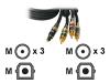 StarTech.com Premium - Video / audio cable - component video / digital audio - RCA, TOSLINK (M) - RCA, TOSLINK (M) - 91.4 cm - black