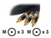 StarTech.com Premium - Video / audio cable - composite video / audio - RCA (M) - RCA (M) - 1.83 m - black
