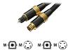 StarTech.com Premium - Video / audio cable - S-Video / digital audio - 4 PIN mini-DIN, TOSLINK (M) - 4 PIN mini-DIN, TOSLINK (M) - 1.83 m - black