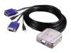 Good Way Mini USB CONSOLE KVM KS812 - KVM switch - USB - 2 ports - 1 local user external