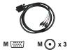 BenQ - Component video cable - HD-15 (M) - RCA (M)