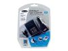 Belkin USB Power Sync Travel Kit - USB cable with AC & car charge adapters - 4 PIN USB Type A (F) - 4 PIN USB Type A, car cigarette lighter (M) - black