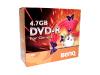 BenQ - 10 x DVD-R ( G ) - 4.7 GB 2x - slim jewel case - storage media