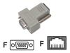 APC - Crossover adapter - DB-9 (F) - RJ-45 (F)