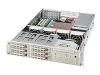 Supermicro SC823S-550LP - Rack-mountable - 2U - extended ATX - power supply 550 Watt - black