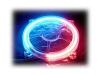 Bitspower Shining - Fan grill - blue, red (pack of 2 )