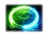 Bitspower Shining - Fan grill - blue, green (pack of 2 )
