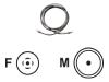 LANCOM AirLancer Cable NJ-NP - Antenna cable - N-Series connector (F) - N-Series connector (M) - 3 m