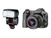 Olympus E-1 - Digital camera - SLR - 5.0 Mpix - Olympus Zuiko Digital 14-45mm lens - optical zoom: 3.2 x - supported memory: CF, Microdrive - with Olympus CAMEDIA Electronic Flash FL-36