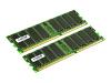 Crucial - Memory - 2 GB ( 2 x 1 GB ) - DIMM 184-PIN - DDR - 400 MHz / PC3200 - CL3 - 2.6 V - unbuffered - non-ECC