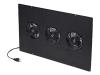 Belkin Enclosure Top Panel 3 Muffin Fan - Rack roof with 3 fans - black