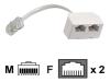 Belkin - ISDN splitter - RJ-45 (M) - RJ-45 (F)