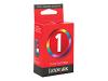 Lexmark Cartridge No. 1 - Print cartridge - 1 x colour (cyan, magenta, yellow)
