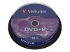 Verbatim
43498
DVD+R/4.7GB 16x AdvAZO Spdl 10pk