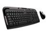 Logitech Cordless Desktop EX 110 - Keyboard - wireless - RF - mouse - USB / PS/2 wireless receiver - English - US