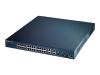 ZyXEL ES-3124PWR - Switch - 24 ports - EN, Fast EN - 10Base-T, 100Base-TX + 2 x shared SFP (empty) - 1U - PoE   - stackable
