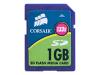 Corsair - Flash memory card - 1 GB - 133x - SD Memory Card