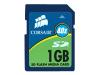 Corsair - Flash memory card - 1 GB - 40x - SD Memory Card