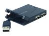 Belkin Hi-Speed USB 2.0 4-Port Mini-Hub - Hub - 4 ports - Hi-Speed USB external