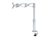 Origin Storage Generic Monitor Support LA60 - Mounting kit ( articulating arm, desk clamp mount, grommet mount ) for flat panel - mounting interface: 100 x 100 mm, 75 x 75 mm - table-top