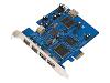 Belkin FireWire 800 and USB 2.0 PCI Express Card - USB / FireWire adapter - PCI Express x1 - FireWire 800 - 3 ports + 3 x Hi-Speed USB