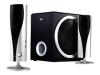 Hercules XPS 2.1 60 - PC multimedia speaker system - 60 Watt (Total)