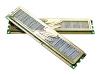 OCZ Enhanced Latency Gold Gamer eXtreme XTC Edition Dual Channel - Memory - 1 GB ( 2 x 512 MB ) - DIMM 184-PIN - DDR - 400 MHz / PC3200 - CL2 - 2.8 V - unbuffered