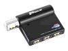 Targus USB 2.0 Hub with Swivel Port - Hub - 4 ports - Hi-Speed USB