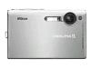 Nikon Coolpix S5 - Digital camera - 6.0 Mpix - optical zoom: 3 x - supported memory: MMC, SD - silver