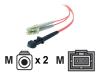 Belkin - Patch cable - LC multi-mode (M) - MT-RJ multi-mode (M) - 1 m - fiber optic - 62.5 / 125 micron
