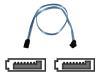 Belkin - Serial ATA / SAS cable - 7 pin Serial ATA - 7 pin Serial ATA - 46 cm - right angle connector - blue