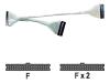 Belkin Ultra ATA Hard Drive Round Cable - IDE / EIDE cable - UDMA 66/100/133 - 40 PIN IDC (F) - 40 PIN IDC (F) - 46 cm - rounded - glow in the dark
