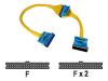 Belkin Ultra ATA Hard Drive Round Cable - IDE / EIDE cable - UDMA 66/100/133 - 40 PIN IDC (F) - 40 PIN IDC (F) - 46 cm - rounded - yellow