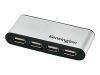 Kensington PocketHUB USB 2.0 - Hub - 7 ports - Hi-Speed USB