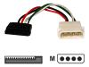 Belkin Serial ATA Power Cable - Power adapter - 15 pin SATA power (F) - 4 PIN internal power (M) - 20 cm