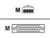 Cyclades - Serial RS-232 cable - RJ-45 (M) - DB-25 (M) - 1.8 m